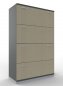 Preview: Registraturschrank TEN 4 Ordnerhöhen, 100 cm breit mit Metallsockel