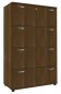 Preview: Registraturschrank TEN 4 Ordnerhöhen, 100 cm breit Nussbaum