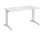Preview: Schreibtisch 140 x 80 cm Dekor Lichtgrau