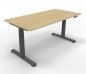 Preview: Höhenverstellbarer Schreibtisch DSM 160 cm Ahorn-Grafit