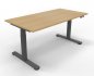 Preview: Höhenverstellbarer Schreibtisch DSM 160 cm Eiche-Grafit