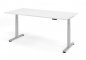 Preview: Schreibtisch DSM 200x100 cm elektrisch höhenverstellbar Weiss-Silber