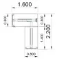 Preview: Winkelschreibtisch DSM L-Form 160 x 220 cm el. höhenverstellbar