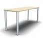 Preview: Homeoffice-Schreibtisch Mega Vierfuß 160 cm Ahorn
