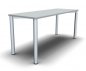 Preview: Homeoffice-Schreibtisch Mega Vierfuß 160 cm Lichtgrau