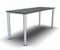 Preview: Homeoffice-Schreibtisch Mega Vierfuß 160 cm Onyx