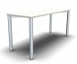 Preview: Homeoffice-Schreibtisch Mega Vierfuß 160 cm Weiss