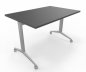 Preview: Klapptisch mit Rollen Gestell Silber Tischplatte Grafit