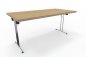 Preview: Klapptisch 160 x 80 cm Dekor Ahorn