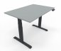 Preview: höhenverstellbarer Schreibtisch Elevate Plus 120 x 80 cm Gestell Anthrazit Tischplatte Lichtgrau