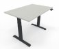 Preview: höhenverstellbarer Schreibtisch Elevate Plus 120 x 80 cm Gestell Anthrazit Tischplatte Weiß
