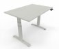 Preview: höhenverstellbarer Schreibtisch Elevate Plus 120 x 80 cm Gestell Weiß Tischplatte Weiß