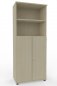 Preview: Kombischrank K2 TEN 5 Ordnerhöhen 80 cm breit Ahorn