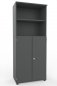 Preview: Kombischrank K2 TEN 5 Ordnerhöhen 80 cm breit Onyx