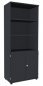 Preview: Kombischrank TEN 5 OH, 80 cm breit onyxgrau