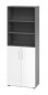 Preview: Kombischrank VH9 6 OH 80 cm breit  graphit weiss