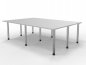 Preview: Konferenztisch 240 x 160 cm rechteckig Weiss