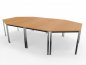 Preview: Konferenztisch 298x160cm 4teilig Beine Chorm Tischplatten Buche