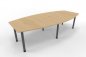Preview: Konferenztisch Multi 280x130cm Ahorn-Grafit