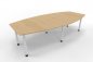 Preview: Konferenztisch Multi 280x130cm Ahorn-Weiß