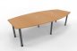 Preview: Konferenztisch Multi 280x130cm Buche-Grafit