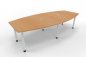 Preview: Konferenztisch Multi 280x130cm Buche-Weiß