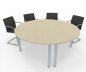 Preview: Konferenztisch TEN rund 180 cm 2teilig