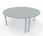 Preview: Konferenztisch TEN rund 180 cm 2teilig Dekor Lichtgrau