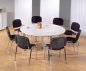 Preview: Konferenztisch Köln rund Durchmesser 160 cm Weiss
