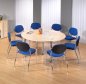 Preview: Konferenztisch Köln rund Durchmesser 160 cm Ahorn