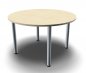 Preview: Konferenztisch TEN rund 120 cm Ahorn