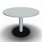 Preview: Meetingtisch rund 100 cm Lichtgrau