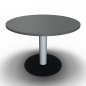 Preview: Meetingtisch rund 100 cm Onyx-Grau