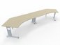 Preview: Doppelarbeitsplatz GC2 Leitstellentisch 433 cm breit Ahorn