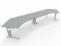 Preview: Doppelarbeitsplatz GC2 Leitstellentisch 433 cm breit Lichtgrau