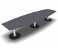 Preview: Meetingtisch TEN 400 cm Fassform Onyxgrau