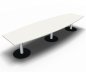 Preview: Meetingtisch TEN 400 cm Fassform Weiss