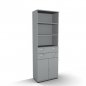 Preview: Modulschrank TEN 6 OH mit Schubkästen Lichtgrau