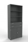 Preview: Modulschrank TEN 100 cm breit 6 Ordnerhöhen Onyxgrau