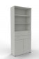 Preview: Modulschrank TEN 100 cm breit 6 Ordnerhöhen Weiß