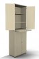 Preview: Modulschrank TEN 6 OH 80 cm breit mit Auszugsplatte Ahorn
