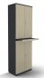 Preview: Modulschrank TEN 6 OH 80 cm breit mit Auszugsplatte onyxgrau-Ahorn