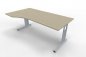Preview: PC-Schreibtisch Mega links 180x100 cm Ahorn