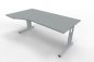 Preview: PC-Schreibtisch Mega links 180x100 cm Lichtgrau