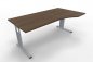 Preview: PC-Schreibtisch Mega 180x100cm rechts Nussbaum