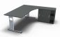 Preview: PC-Schreibtisch rechts Anstellschrank Onyx