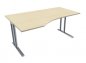 Preview: PC-Schreibtisch TEN 160 cm, links ahorn