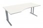 Preview: PC-Schreibtisch TEN 200 cm, links weiß