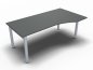 Preview: PC-Schreibtisch ONE 180 cm rechts Onyxgrau