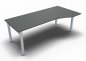 Preview: PC-Schreibtisch ONE 200 cm rechts Onyxgrau